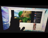 Cat play scratch screen YouTube Indian Music Video