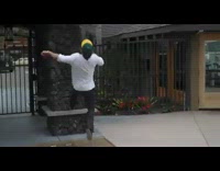 Guy runs up wall lands back fail 