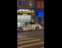 Collab WINY - Parked white car pray painted with Cheater