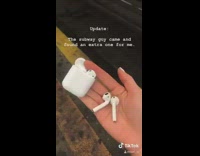 Girl drops airpod on subway tracks fail