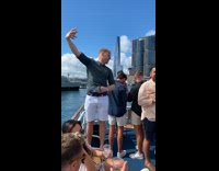 Guy yell get oh yeah moan boat