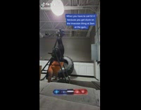 Woman stuck on inversion machine call 911