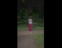 Lighting strike flickers in the cloudy sky Part 2