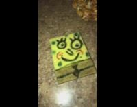 Collab KaleSaladIG - Spongebob drawn on Sponge pineapple