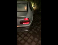 Driver dances in warm car