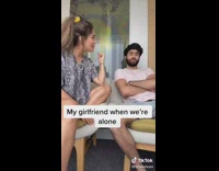 Girlfriend when were alone vs social media 