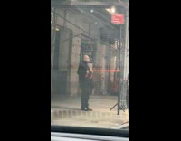 Collab Winy - Man workout with resistance band and street pole