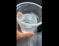 Man films bubble moves on frozen water