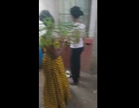 Yellow dress girl harry potter wand phone 