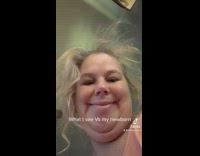 What I see vs my newborn 