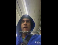 Man Imitates Kid that Looks at People