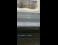 Passenger with toes sticking out of sandals, guy sleeps with head face down on seat in subway train