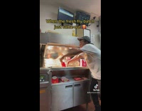 Fresh fry batch hit skin feel hot