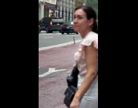 Submitter shows hubcap rolls down the road