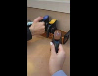 Talking syrup dispensers skit crash and spill