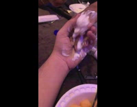 Guy asks for ice cream in hand 