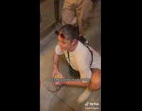 People in 30s stretch before Disneyland rides