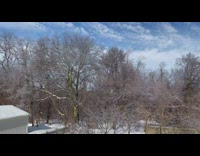 Melting ice or snow sounds like rain