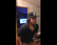 Drunk guy does backflip off wood wall, hits table with bottles and fails