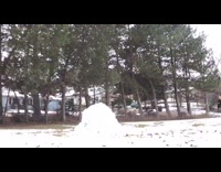 Collab DailyDoseOfInternet - Guy jumps over snow and does flip 