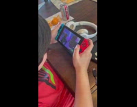 Boy hits himself with nintendo switch 