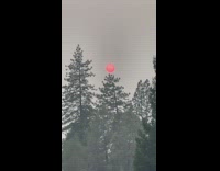 Sun turned red because of California wildfires smoke