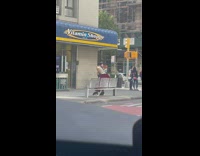Guy dressed as animal wears crown and cape 