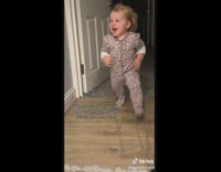 Baby Shouts Wait and Runs to Room 