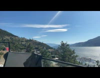 Round shaped cloud on the sky lake