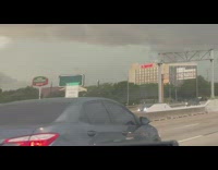 Quick lighting strike caught in the sky at slow motion