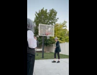 Three men old English costume basketball dunk