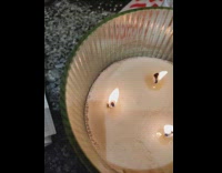 Spider in candle jump to fire wax