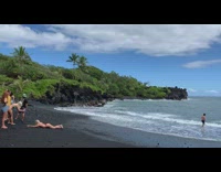 Woman bikini lay on stomach beach part 2