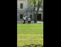 Collab IITW - Two men tiktok dance claps together at the park