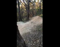 Guy lands on back off bike 