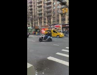 dirt bikes and 4 wheelers driving in nyc streets