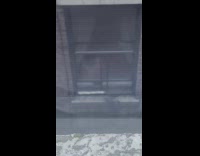 Woman feeds doves and pigeons on window pt 1