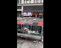 Collab WINY - Trash garbage scattered everywhere on the street