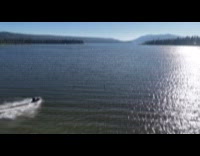 Jet Ski family ride aerial view video