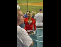 Tiffany Haddish at a baseball game