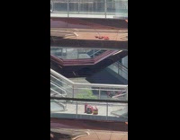 3 fire extinguishers on architectural building 