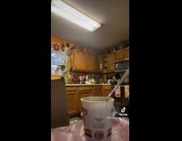 Collab BitchIG2 - Woman spins in the kitchen and falls down