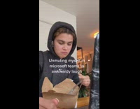 Unmute call eating laugh 