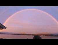 Double Rainbow arc seen on the river