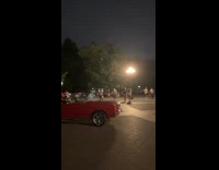 Collab WINY - Guy drive convertible car at Washington Square park