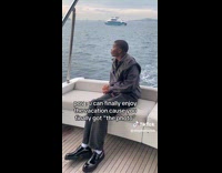 Collab Clips MPUGC - Guy on yacht relaxing at vacation after getting photo 