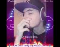 Collab FunBestVids - Guy purple hoodie sings My Heart Will Go On 