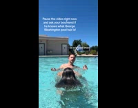 Collab ClipsIG - Woman shows boyfriend the George Washington hair