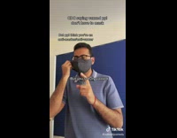 Guy has dilemma over wearing mask or not 
