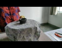 Yellow bird ride spin on pottery wheel